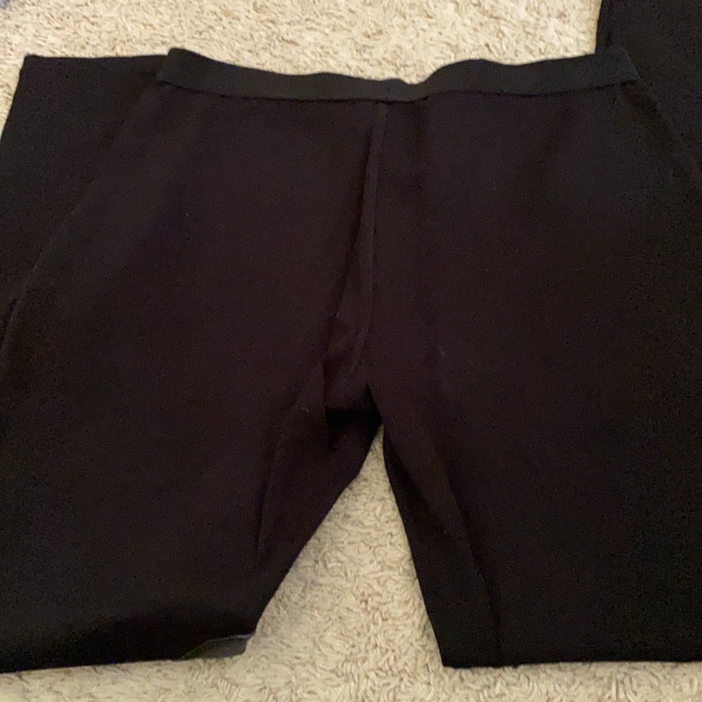 Tory Burch Black Patchwork Pants With Leather Det… - image 4